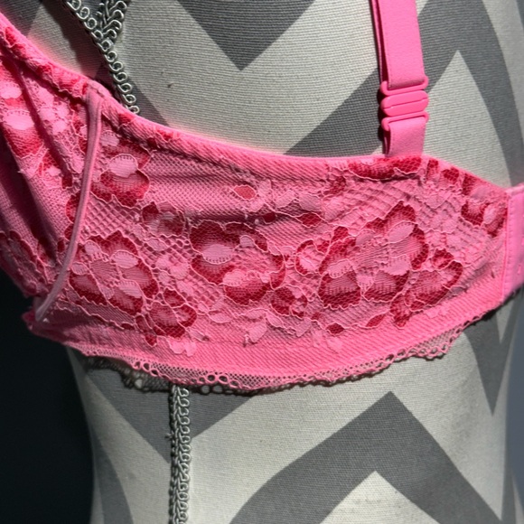 Pink Flower Lace Bra - Picture 7 of 13